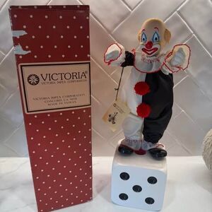 🎪 Vintage Victoria Impex “Abel” Musical Moving Clown #5021 🎪